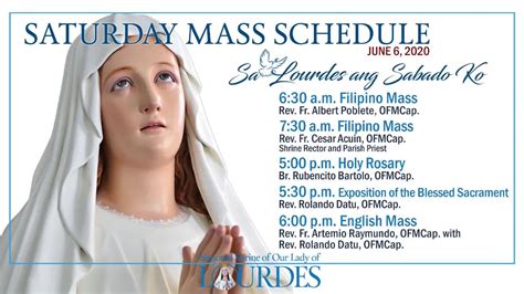 national shrine of our lady of lourdes mass schedule|NATIONAL SHRINE of OUR LADY of LOURDES .